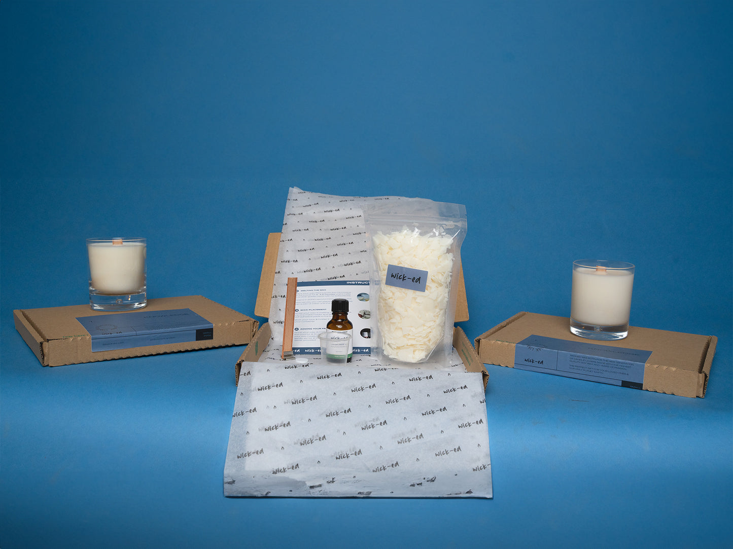 200g Soy Wax Candle Refill Kit (1 x 270ml candle)