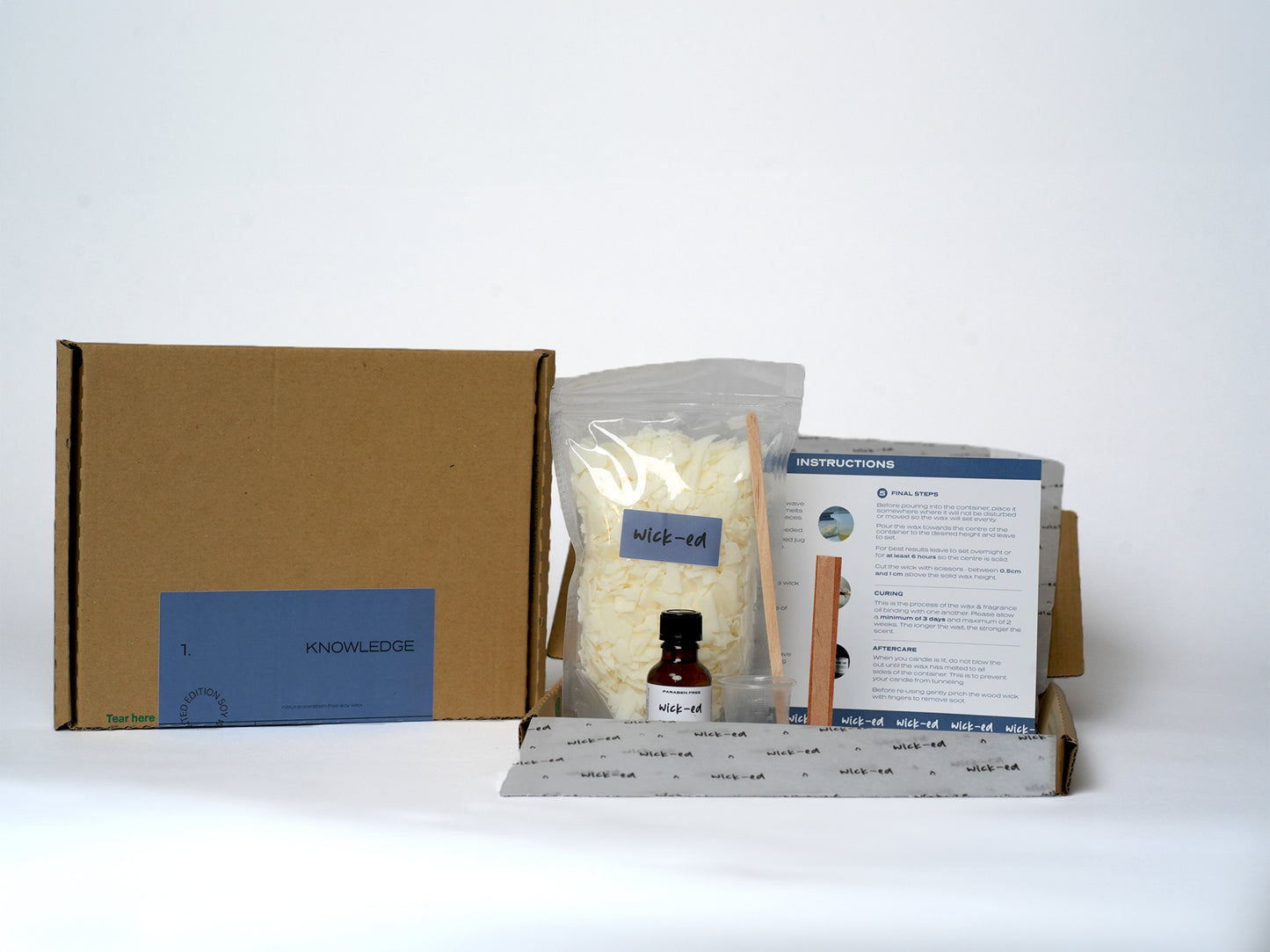 200g Soy Wax Candle Refill Kit (1 x 270ml candle)