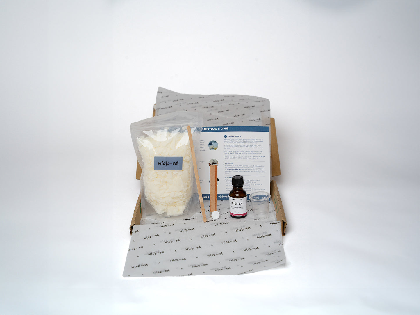 200g Soy Wax Candle Refill Kit (1 x 270ml candle)