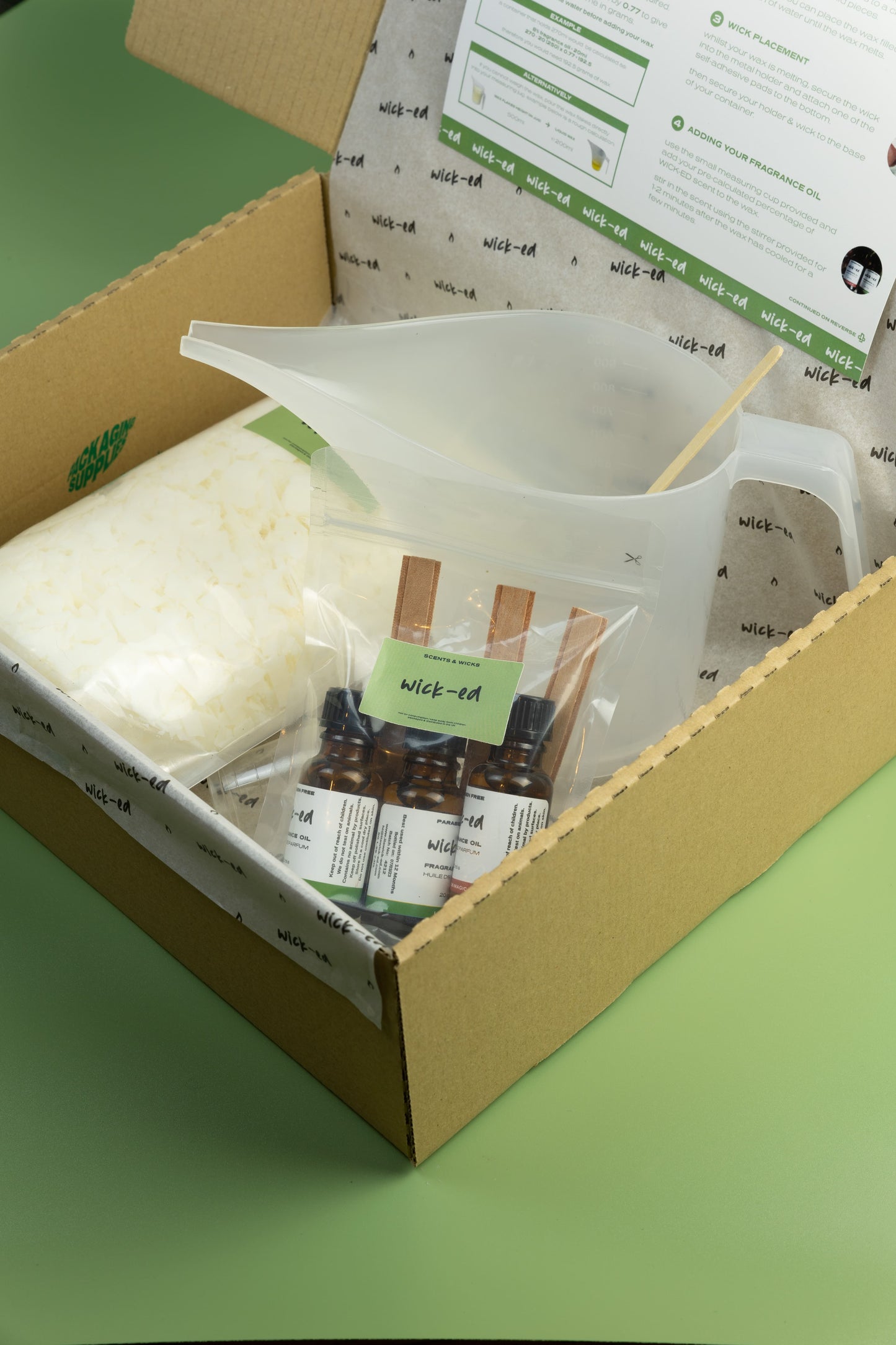 600g Soy Wax Candle Refill Kit (3 x 270ml candle)