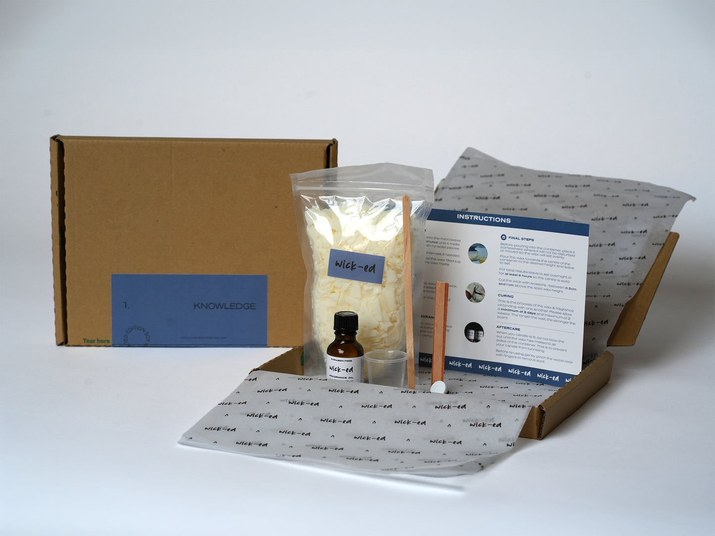 200g Soy Wax Candle Refill Kit (1 x 270ml candle)