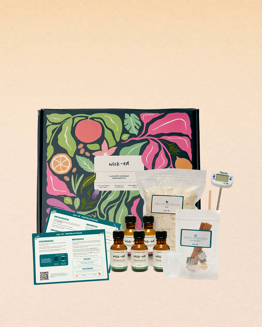 Five Candle Soy Wax Candle Refill Kit (1kg)