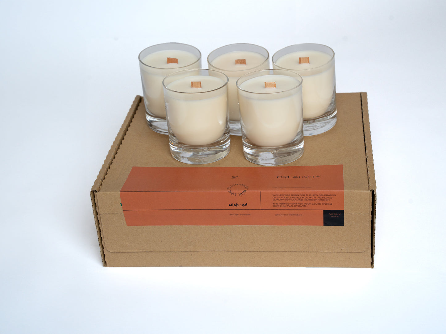 1kg Soy Wax Candle Refill Kit (5 x 270ml Candle)