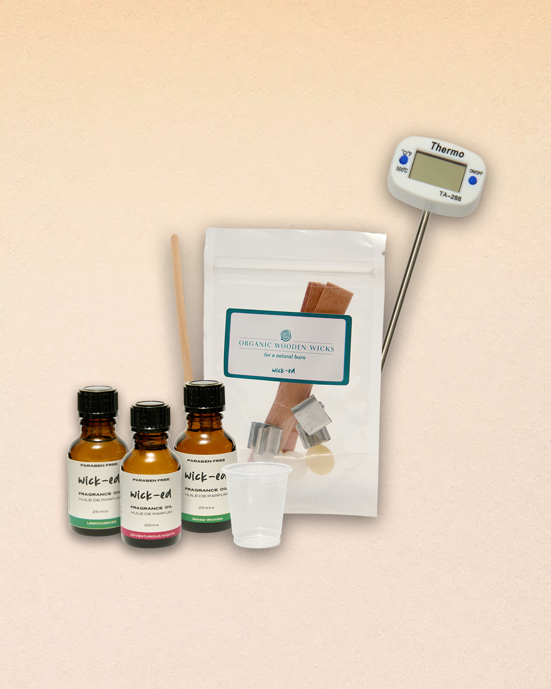 Three Candle Soy Wax Candle Refill Kit (600g)