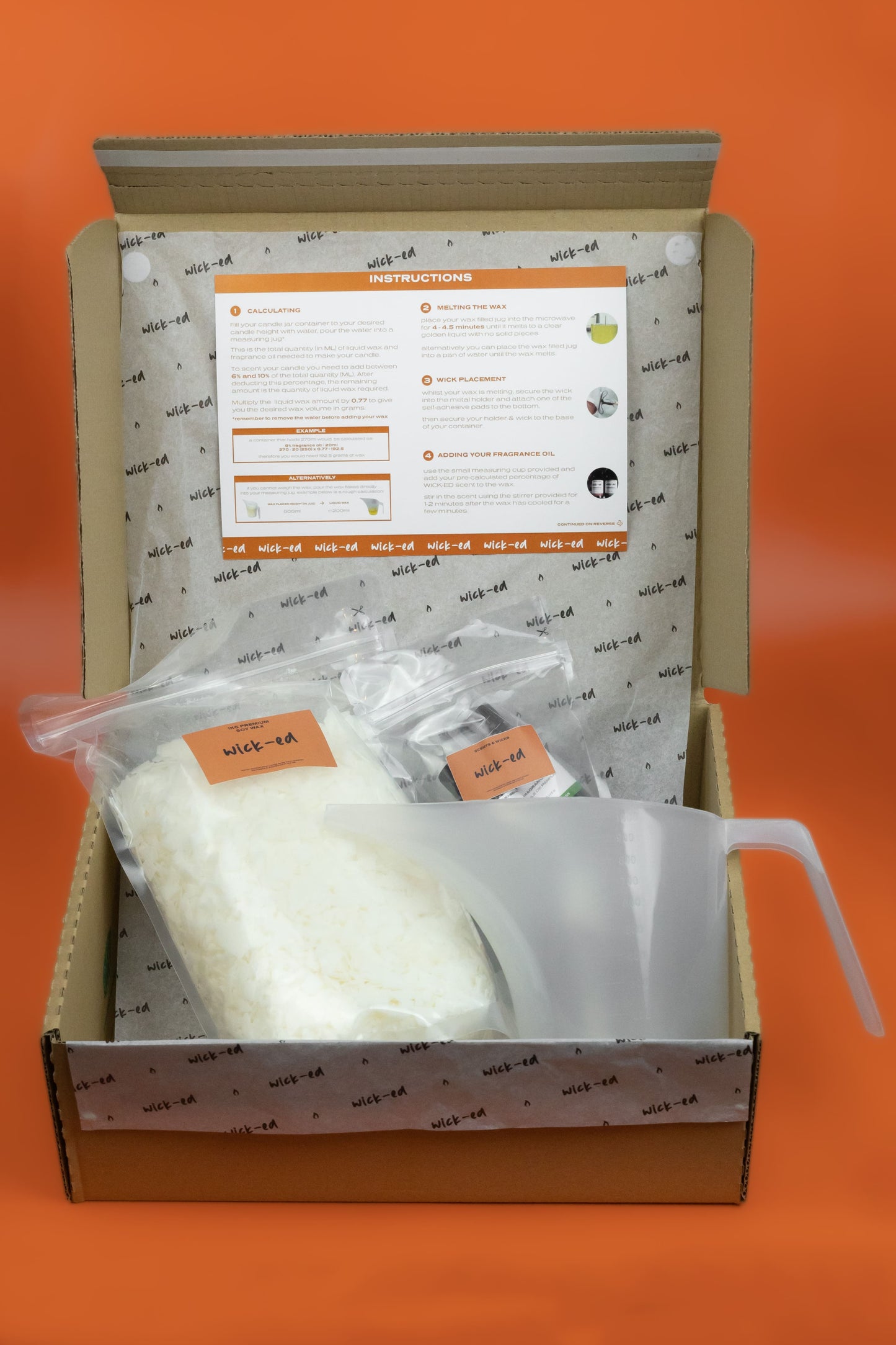 1kg Soy Wax Candle Refill Kit (5 x 270ml Candle)